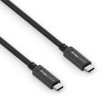 PureLink USB-C auf USB-C Kabel - USB4 Gen 2x2, 5A, EPR 240W, 20G, DP Alt Mode - iSerie - schwarz - 1,00m