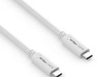 PureLink USB-C auf USB-C Kabel - USB4 Gen 3x2, 5A, EPR 240W, 40G, DP Alt Mode - iSerie - weiß - 0,50m