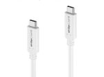 PureLink USB-C auf USB-C Kabel - USB4 Gen 3x2, 5A, EPR 240W, 40G, DP Alt Mode - iSerie - weiß - 0,50m