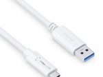 PureLink USB-C auf USB-A Kabel - 3.1 Gen 1, 3A/5V/15W, 5G - iSerie - weiß - 2,00m