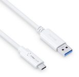 PureLink USB-C auf USB-A Kabel - 3.1 Gen 1, 3A/5V/15W, 5G - iSerie - weiß - 2,00m