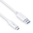 PureLink USB-C auf USB-A Kabel - 3.1 Gen 2, 3A/5V/15W, 10G - iSerie - weiß - 0,50m