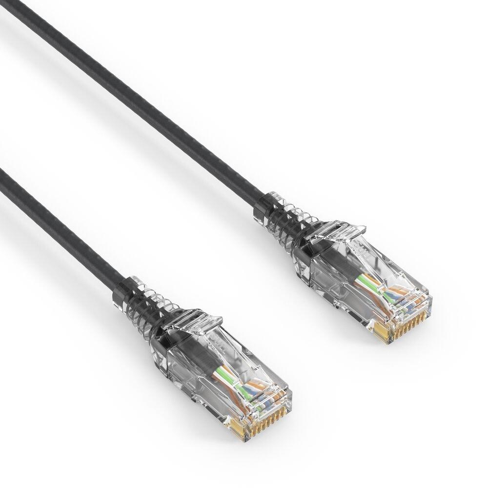 PureLink CAT 6 Patchkabel. SLIM - UTP - LSOH - schwarz - 1,00m
