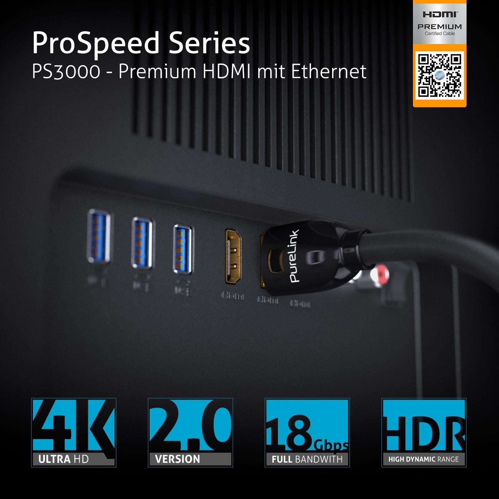 PureLink HDMI Kabel - ProSpeed Serie 1,80m