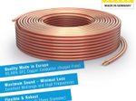 PureLink Lautsprecherkabel OFC 2x2,50mm², (0,20mm), 100,0m, transparent