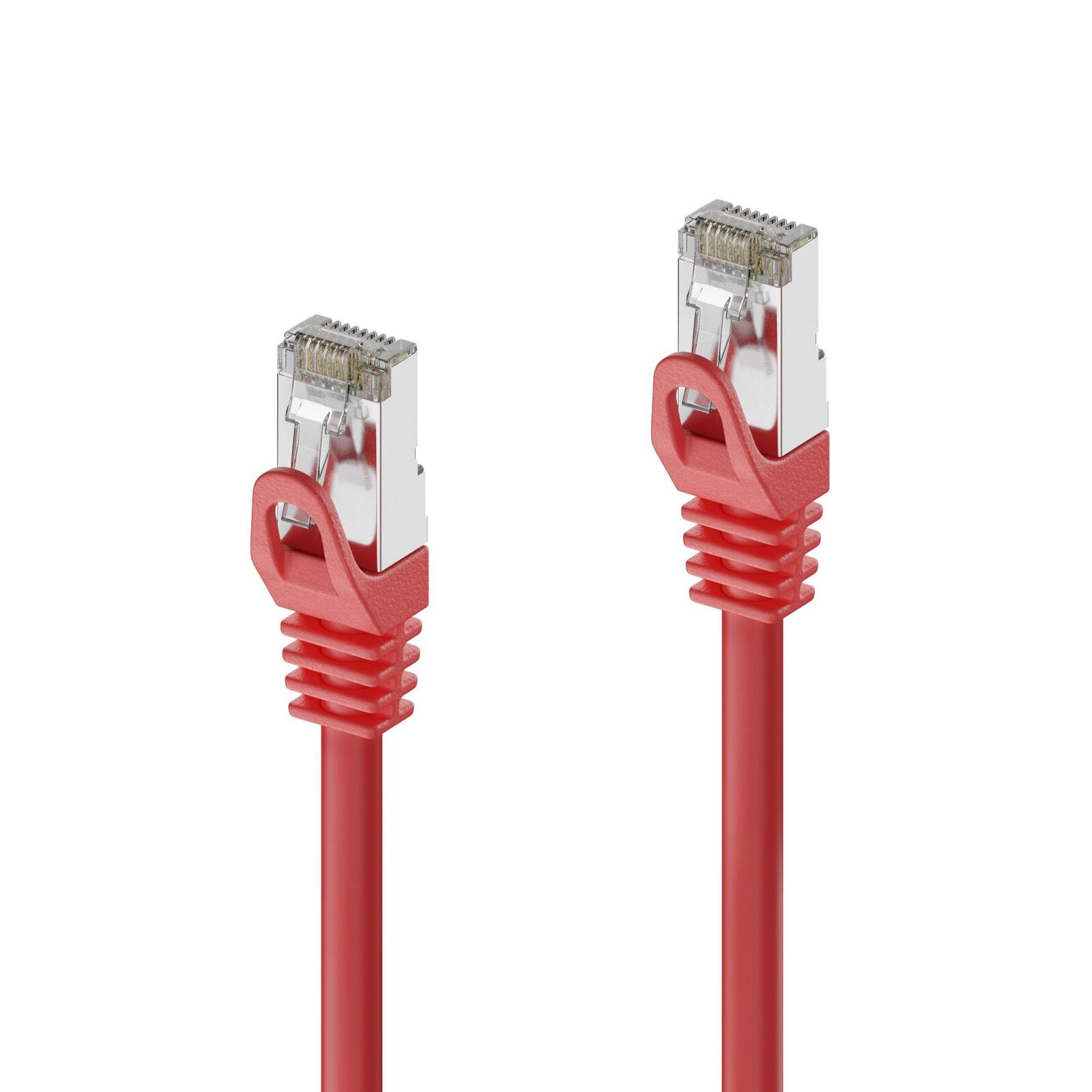 PureLink CAT 6A Patchkabel. S/FTP - rot - 0,25m