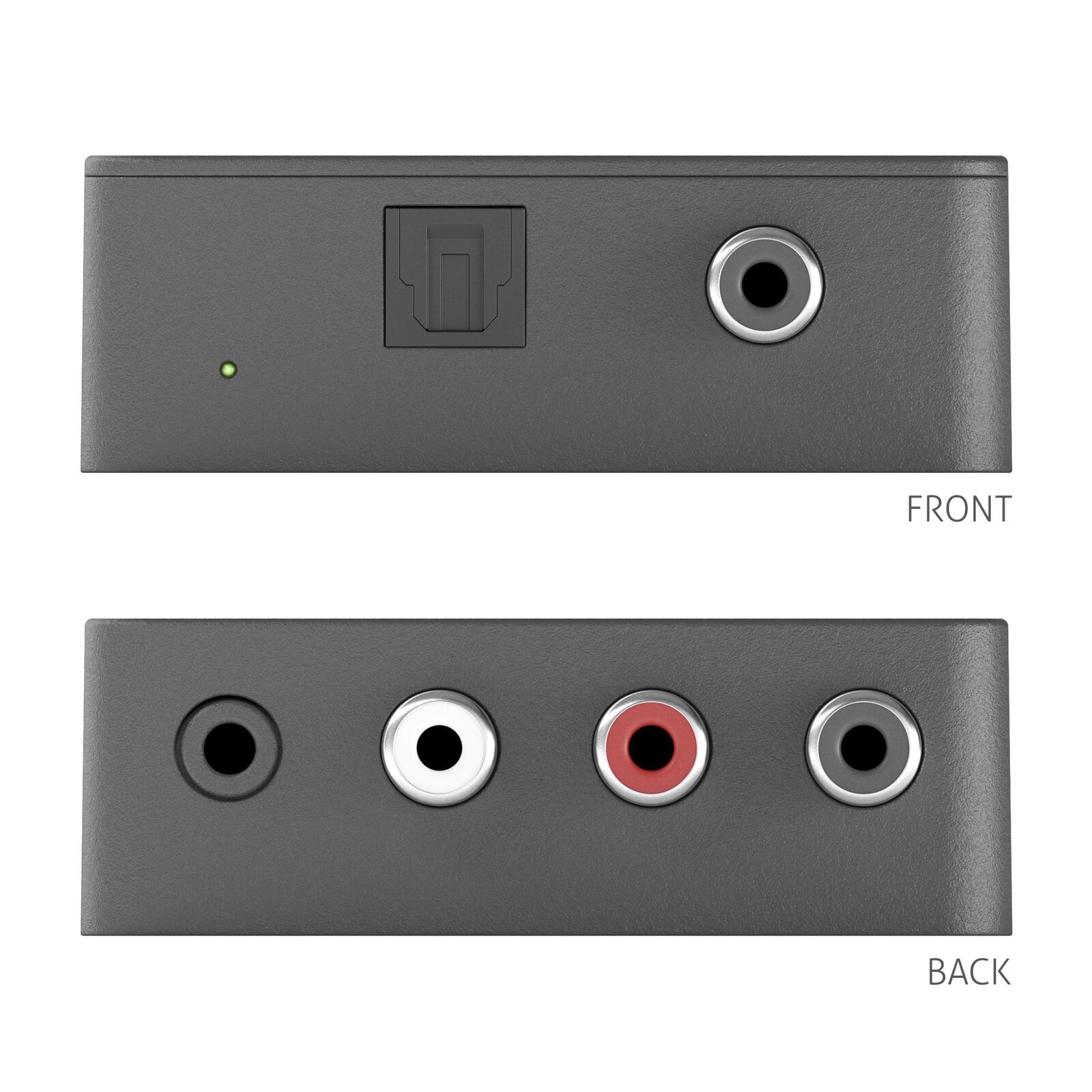 PureTools - D zu A Audio Konverter. Koaxial oder Toslink zu Analog L/R und 3,5 mm Audio