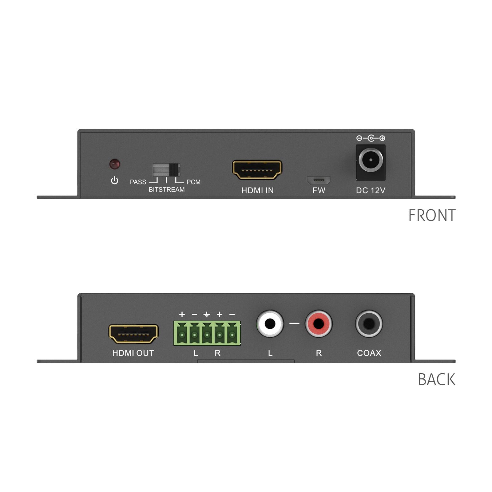 PureTools - HDMI Audio De-Embedder, 4K (60Hz 4:4:4)