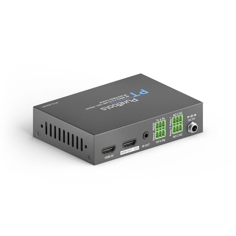 PureTools - In-line HDMI Controller 4K, CEC, RS-232, IR, Relaissteuerung für kleine Besprechungsräume