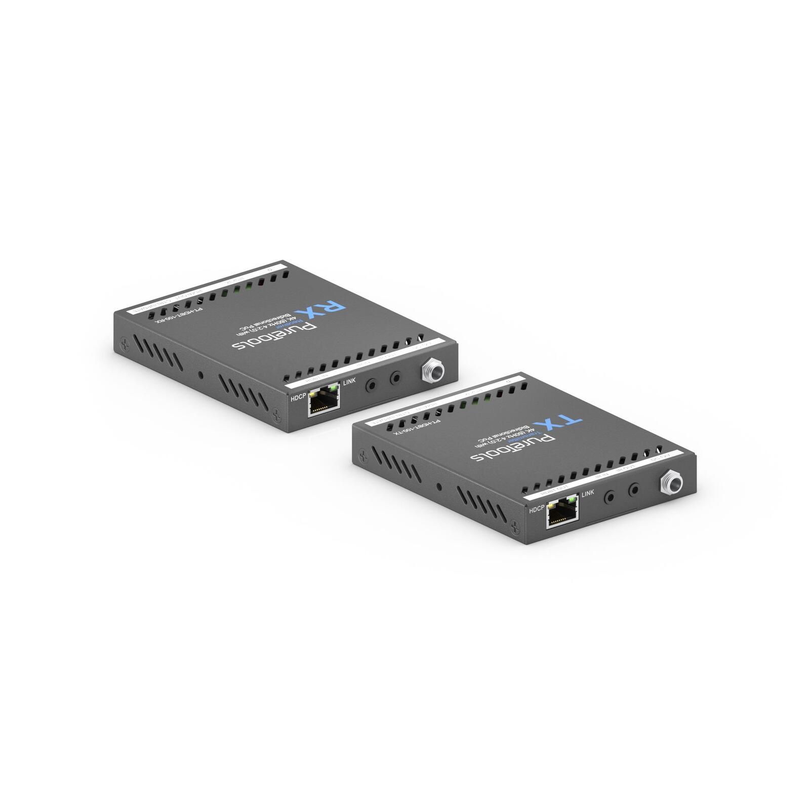 PureTools - HDBaseT Extender Set, 4K HDMI (60Hz 4:2:0) mit bidirektionalem PoC