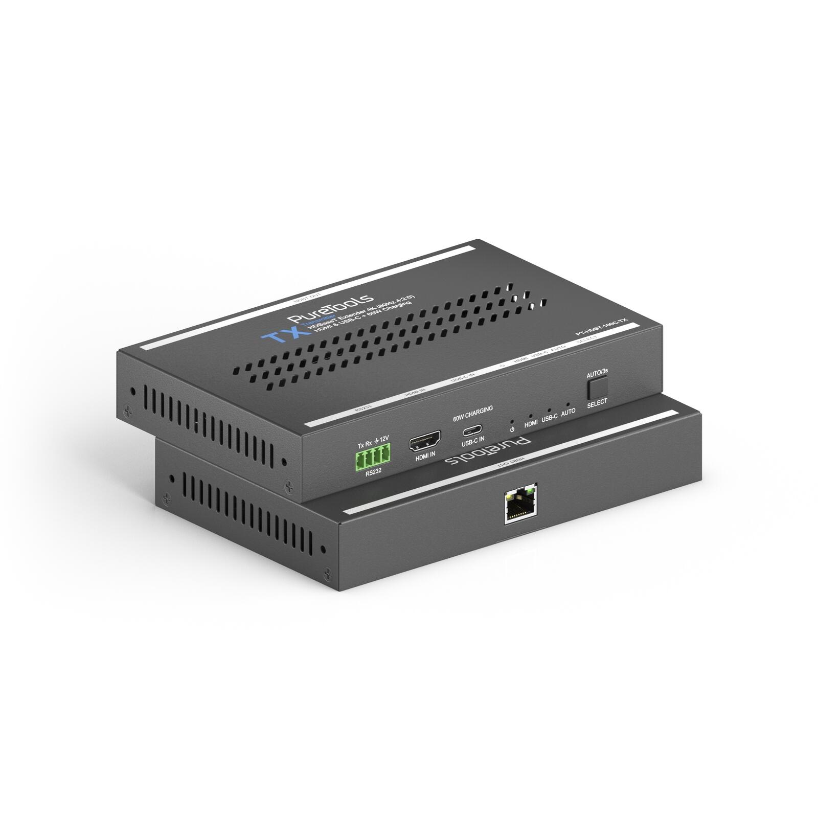 PureTools - HDBaseT Extender Set mit HDMI- und USB-C-Eingang
