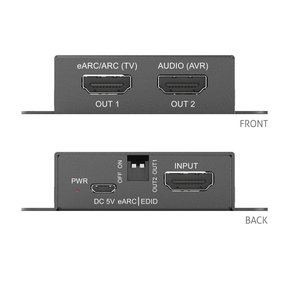 PureTools - eARC Adapter, 4K (60Hz 4:4:4) HDCP 2.3