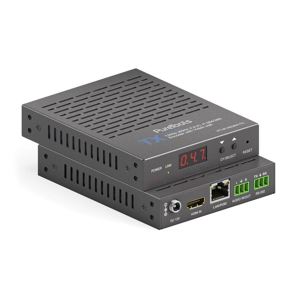 PureTools - HDMI IP Transmitter, H.264/265 IP streaming encoder - H.264/265 Encoder 1200p (60Hz 4:4:4) mit Videowand