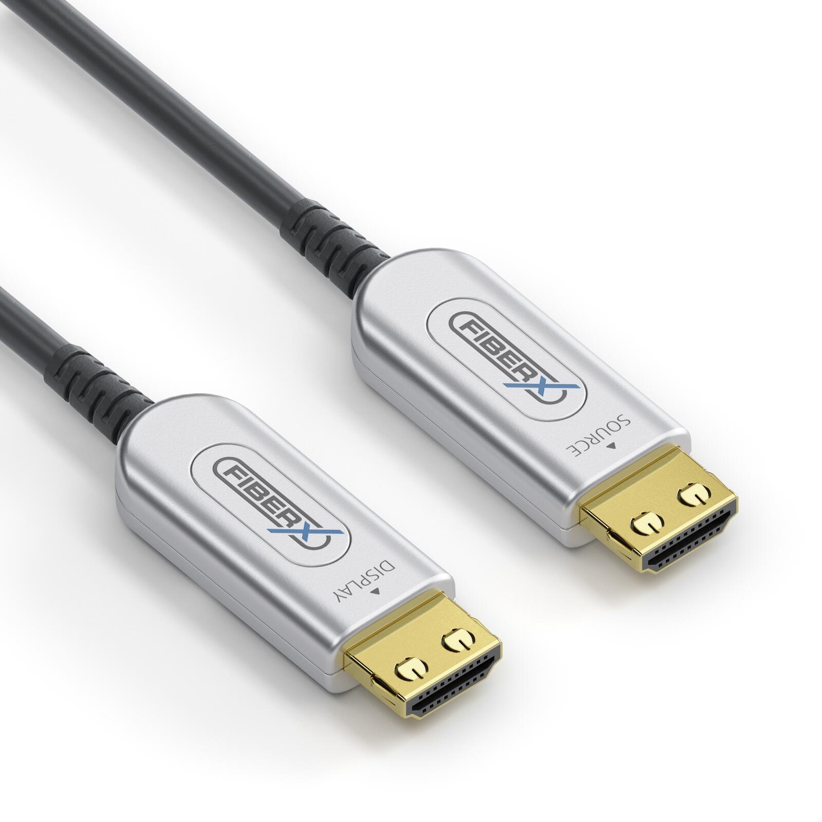 FiberX Serie - HDMI 4K Glasfaser Extender Kabel - 12,5m