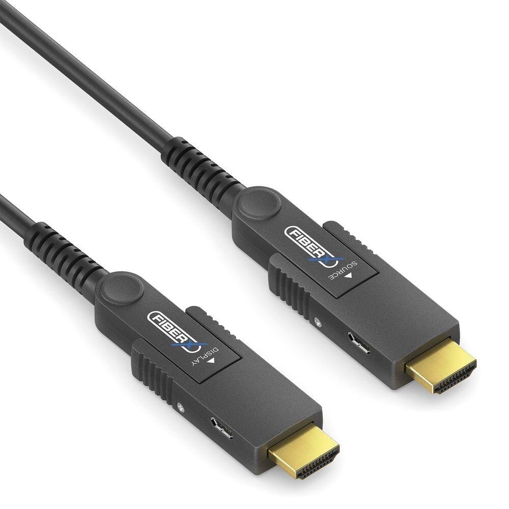 FiberX Serie - Micro HDMI/HDMI 4K Glasfaser Verlängerung  - 70m