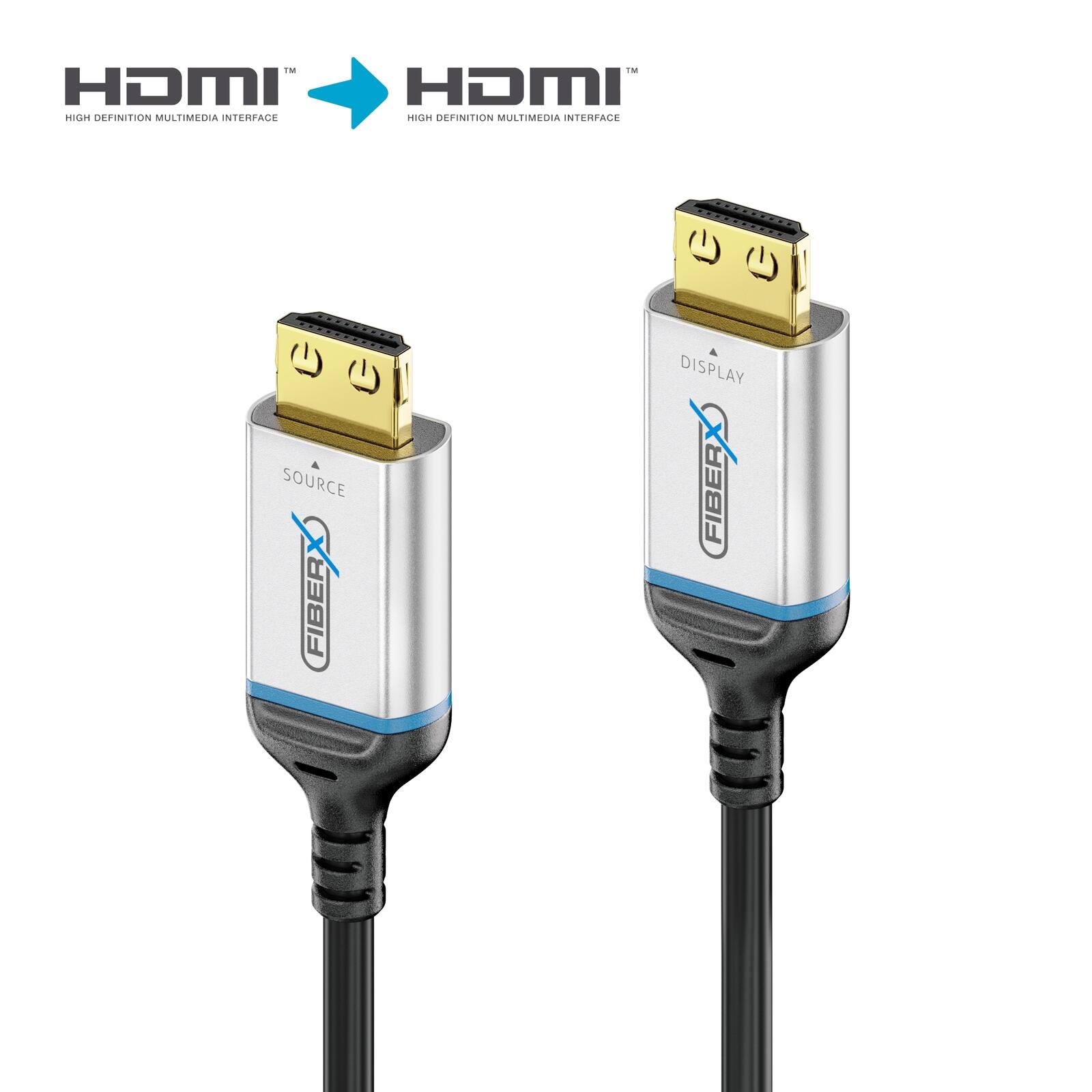 FiberX Serie - HDMI 8K Glasfaser Extender Kabel - 30m