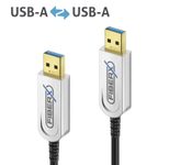 FiberX Serie - USB 3.1 Glasfaser Kabel - USB-A auf USB-A - 40m