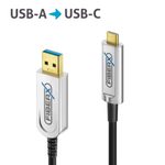 FiberX Serie - USB 3.1 Glasfaser Kabel - USB-A USB-C - 20m
