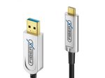 FiberX Serie - USB 3.1 Glasfaser Kabel - USB-A  USB-C - 40m