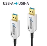 FiberX Serie - USB 3.1 Glasfaser Kabel - USB-A  USB-A - 25m