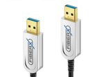 FiberX Serie - USB 3.1 Glasfaser Kabel - USB-A  USB-A - 50m