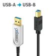 FiberX Serie - USB 3.1 Glasfaser Kabel - USB-A USB-B - 12m