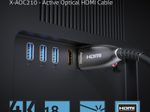 Sonero Aktives HDMI 4K AOC Extender Kabel - 30m