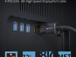 Sonero DisplayPort 1.4v Kabel, 8K60, 28AWG, schwarz, 5,00m
