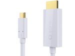Sonero USB-C auf HDMI Kabel - 2,00m - weiß