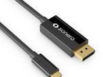 Sonero USB-C auf DP Kabel - 2,00m - schwarz