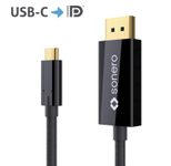 Sonero USB-C auf DP Kabel - 2,00m - schwarz