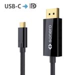 Sonero USB-C auf DP Kabel - 2,00m - schwarz