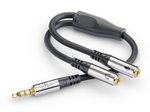 Sonero 3,5mm (4pin) auf 2x 3,5mm Kopfhörer Adapter Kabel 0,25m
