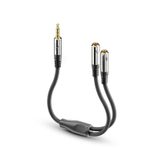 Sonero 3,5mm (4pin) auf 2x 3,5mm Kopfhörer Adapter Kabel 0,25m