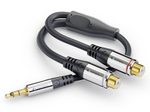 Sonero 3,5mm auf 2x Cinch Audio Adapter Kabel 0,25m