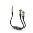 Sonero 3,5mm auf 2x Cinch Audio Adapter Kabel 0,25m