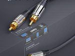 Sonero 2x Cinch auf 3,5mm Audio Adapter Kabel 0,25m