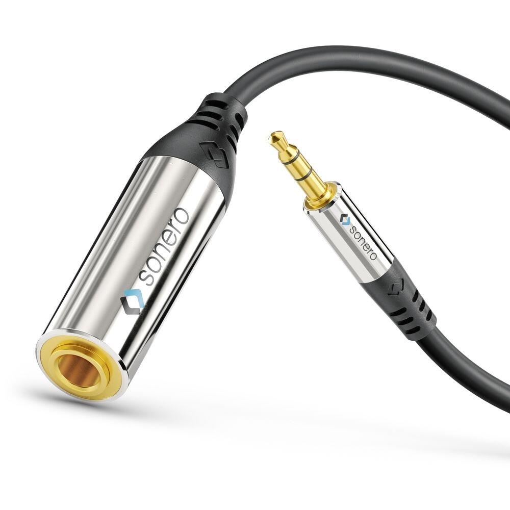 Sonero 3,5mm auf 6,3mm Audio Adapter Kabel 0,25m