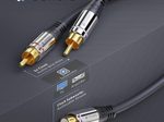 Sonero 2x Cinch auf Cinch Subwoofer Adapter Kabel 0,25m