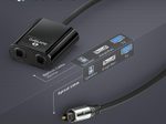 Sonero Optischer Audio Splitter 1x2 0,15m