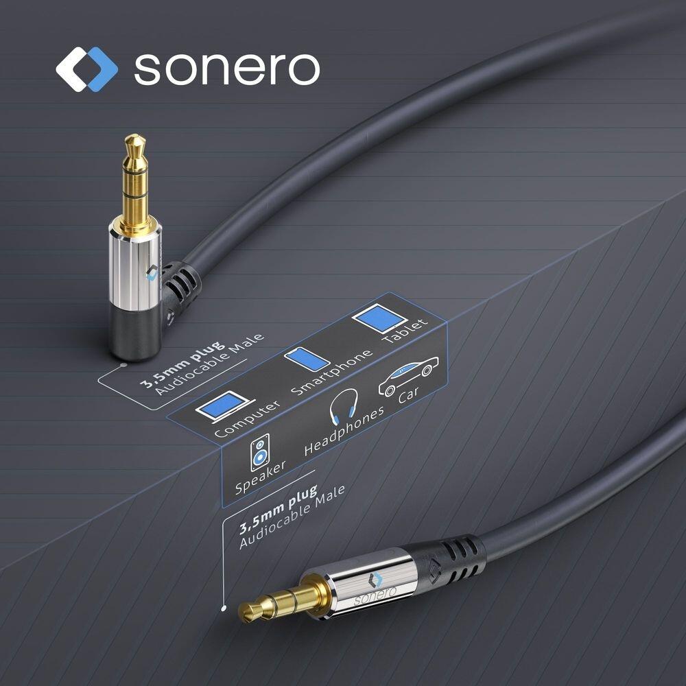 Sonero 3,5mm Audio Kabel 1x90° 2,0m