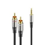 Sonero 2x Cinch auf 3,5mm Audio Kabel 12,5m