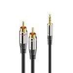 Sonero 2x Cinch auf 3,5mm Audio Kabel 12,5m