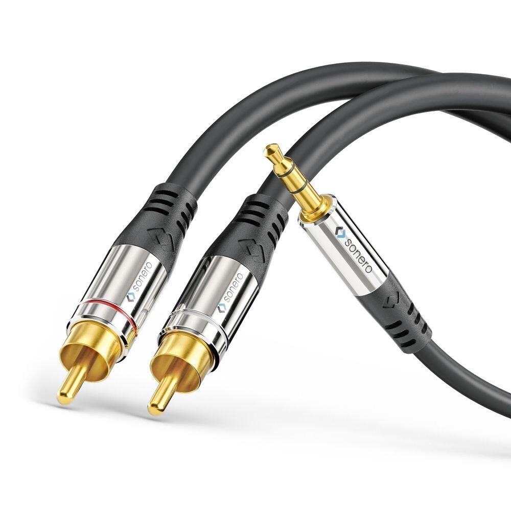 Sonero 2x Cinch auf 3,5mm Audio Kabel 15,0m