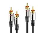 Sonero 2x Cinch Stereo Audio Kabel 0,5m