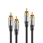 Sonero 2x Cinch Stereo Audio Kabel 0,5m