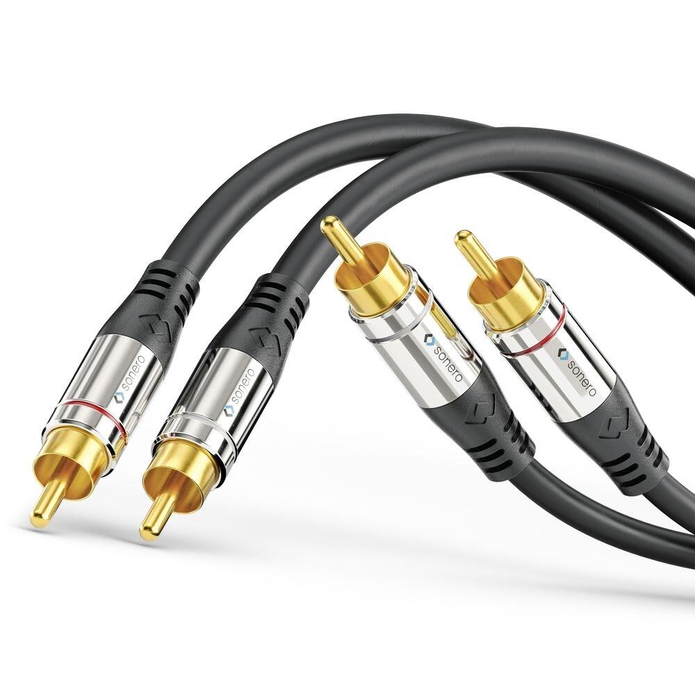 Sonero 2x Cinch Stereo Audio Kabel 7,5m