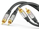 Sonero 2x Cinch Stereo Audio Kabel 7,5m
