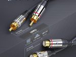 Sonero 2x Cinch Stereo Verlängerung 1,0m