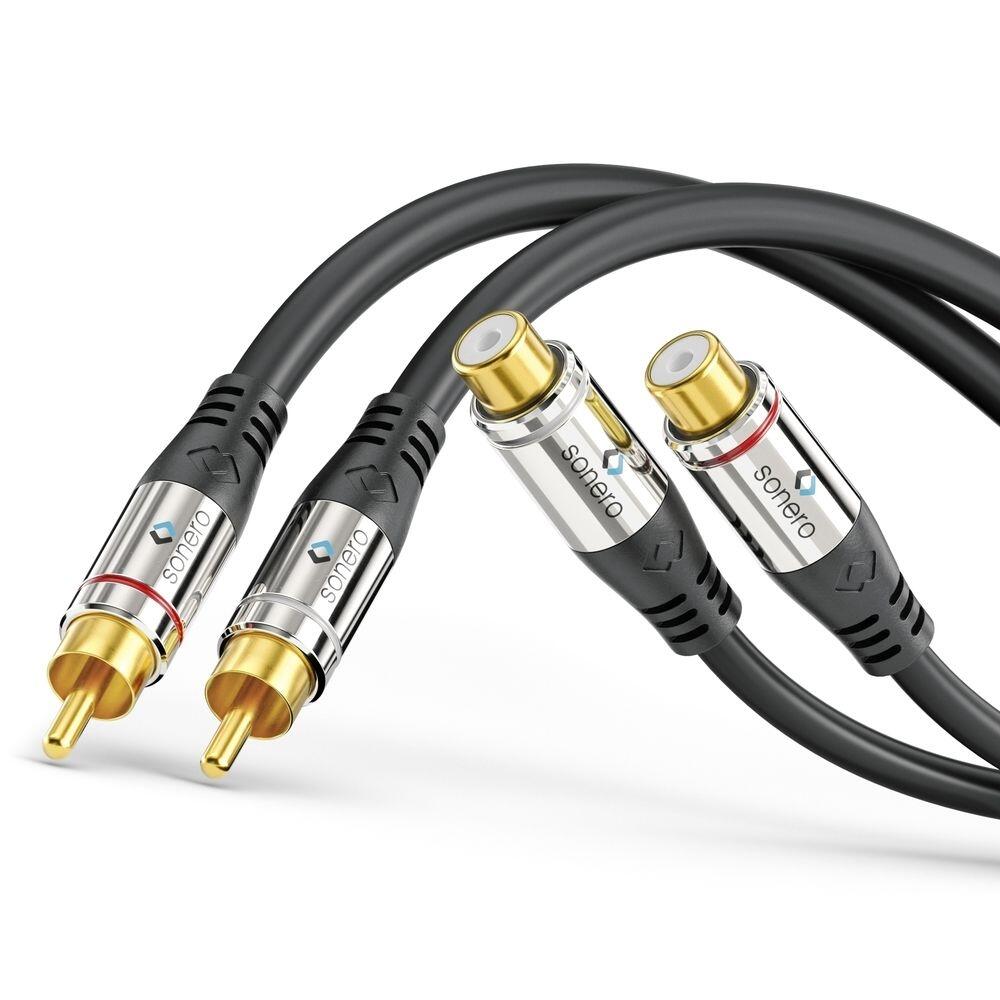 Sonero 2x Cinch Stereo Verlängerung 1,0m